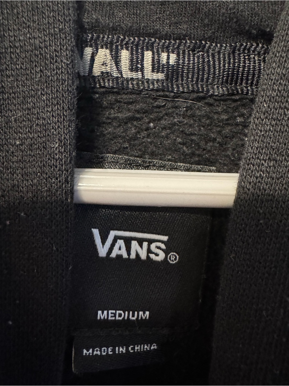Vans Black Hoodie with Yellow Graphic - Off The Wall - Picture 4 of 5